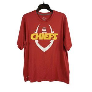 3/$15 Nike NFL Kansas City Chiefs Football Red Short Sleeve Shirt Size Large